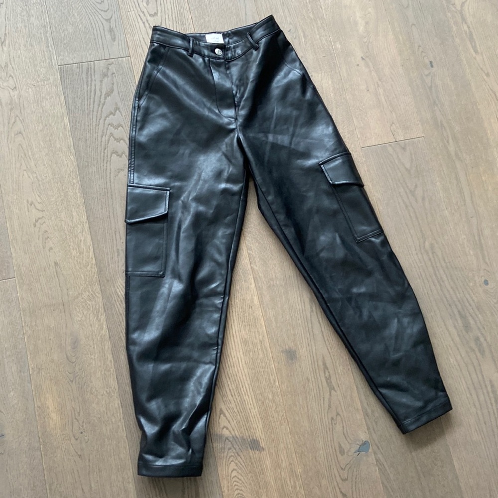 Wilfred Leather Cargo Pants